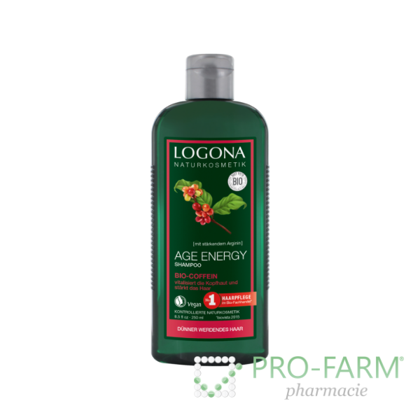 LOGONA AGE ENERGY SHAMPOO - ORGANIC 250 ml CAFFEIN ProFarm