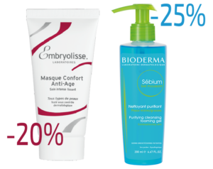 20% на BIODERMA 25% на EMBRYOLISSE од 16.09.2024 до 23.09.2024